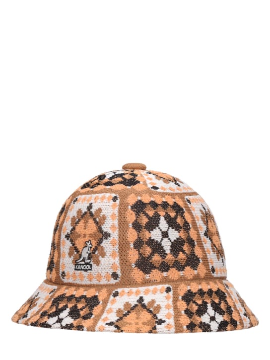 Kangol: Arts & Crafts casual bucket hat - Brown/Beige - men_1 | Luisa Via Roma