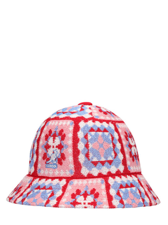 Kangol: Arts & Crafts カジュアルバケットハット - ピンク/パープル - men_1 | Luisa Via Roma