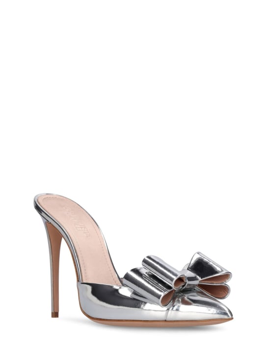 Giambattista Valli: 110mm hohe Pumps aus Spiegelleder „Pop“ - Silber - women_1 | Luisa Via Roma