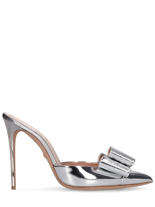 Giambattista Valli: 110mm hohe Pumps aus Spiegelleder „Pop“ - Silber - women_0 | Luisa Via Roma