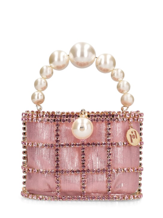 Rosantica: Holli shiny pearl top handle bag - Ros - women_0 | Luisa Via Roma