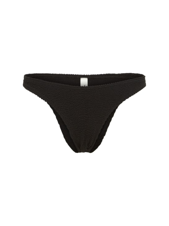 Bond Eye: Scene seersucker bikini bottoms - Black - women_0 | Luisa Via Roma