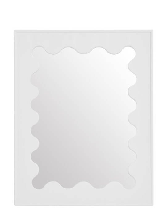 Jonathan Adler: Ripple Lacquer mirror - White - ecraft_0 | Luisa Via Roma