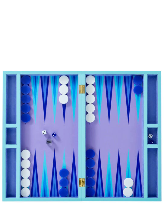 Jonathan Adler: Scala Backgammon桌游套装 - 蓝色/紫色 - ecraft_0 | Luisa Via Roma