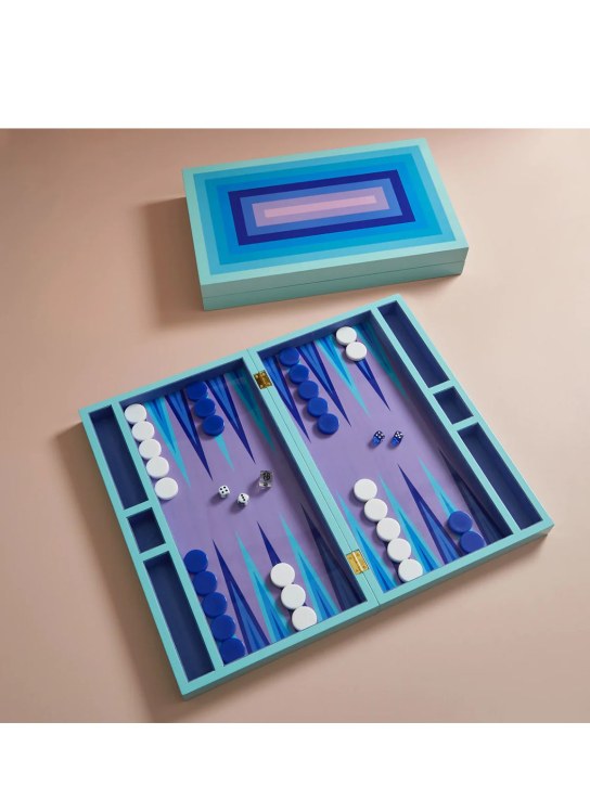 Jonathan Adler: Scala Backgammon桌游套装 - 蓝色/紫色 - ecraft_1 | Luisa Via Roma