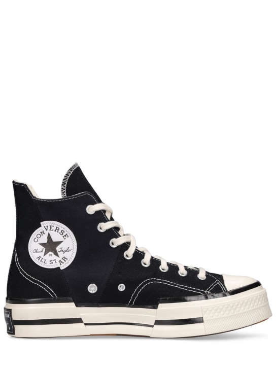 Converse: Sneakers Chuck 70 Plus Distorted High - Black/Egret - men_0 | Luisa Via Roma