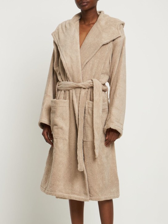Armani/Casa: Dorotea cotton bathrobe - Dove Grey - ecraft_1 | Luisa Via Roma