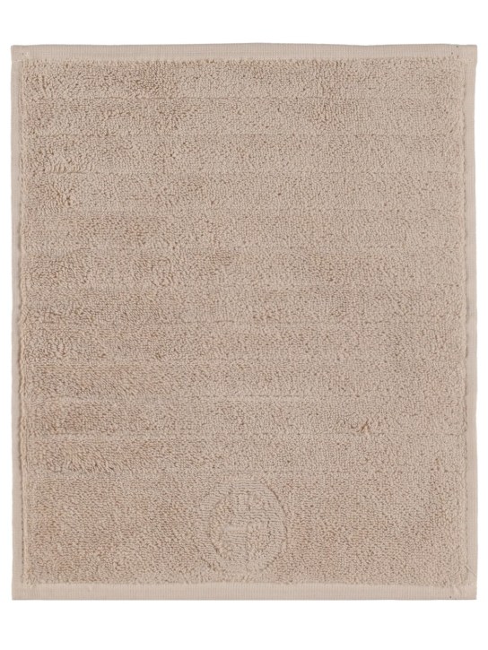 Armani/Casa: Set of 4 Dorotea cotton towels - Dove Grey - ecraft_1 | Luisa Via Roma