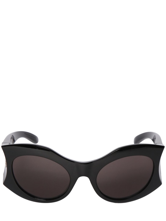 Balenciaga: Gafas de sol de acetato - Negro - women_0 | Luisa Via Roma