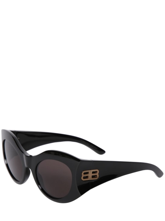Balenciaga: 0256S Hourglass acetate sunglasses - Black - men_1 | Luisa Via Roma