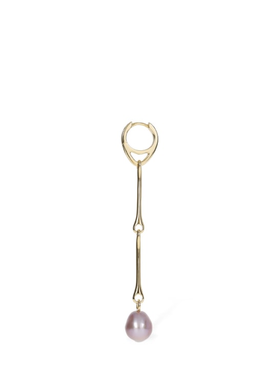 Maria Black: Stag pearl mono earring - Gold/Lavender - women_0 | Luisa Via Roma