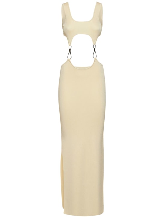 Aya Muse: LVR独家Heri粘胶纤维长款连衣裙 - 白色 - women_0 | Luisa Via Roma