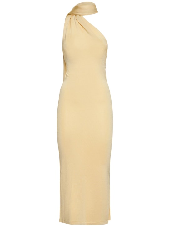 Aya Muse: Vestito LVR Exclusive Electra in jersey - Beige - women_0 | Luisa Via Roma