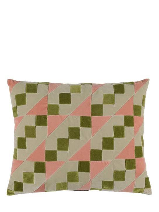 Christina Lundsteen: Addison cushion - Yeşil/Pembe - ecraft_0 | Luisa Via Roma