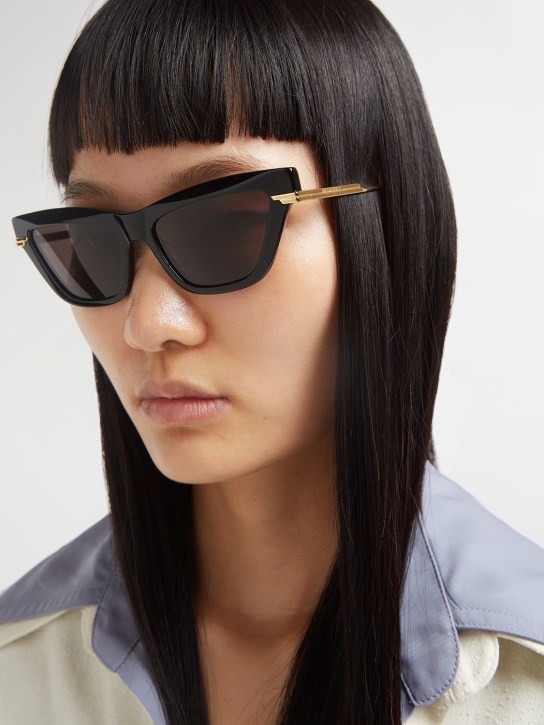 Bottega Veneta: BV1241S acetate sunglasses - Black - women_1 | Luisa Via Roma