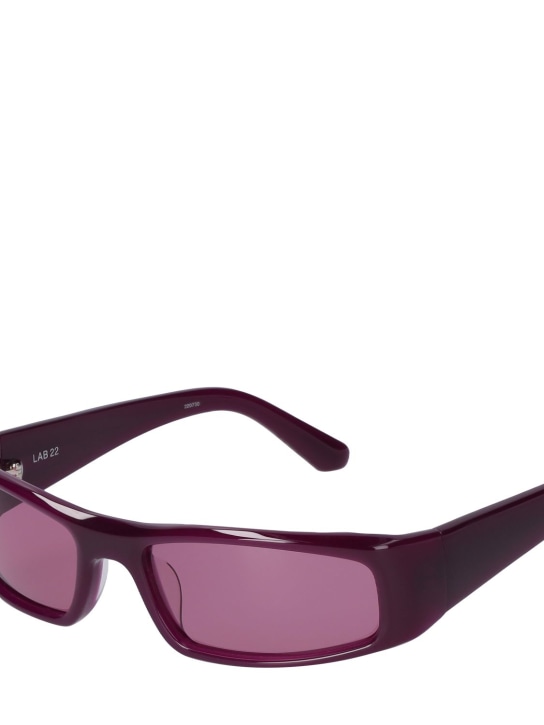 Chimi: Jet Plum squared acetate sunglasses - Plum - women_1 | Luisa Via Roma