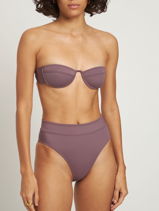 Tropic Of C: Top bikini a fascia Mariel - Marrone - women_1 | Luisa Via Roma