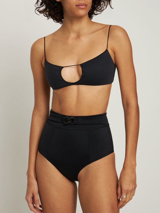Tropic Of C: Sol cut out bikini top - Siyah - women_1 | Luisa Via Roma
