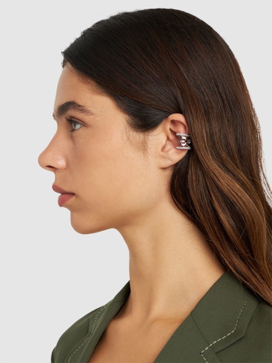 Burberry: Ear cuff individual - Plata - women_1 | Luisa Via Roma