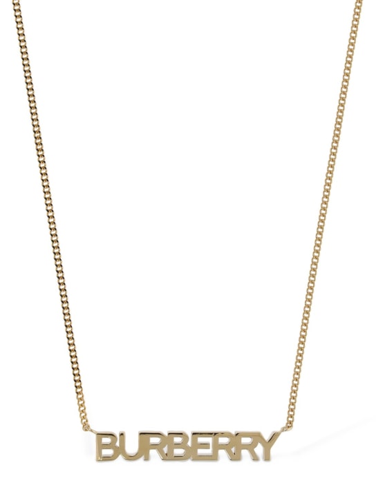 Burberry: Collar con letras - Oro - women_1 | Luisa Via Roma