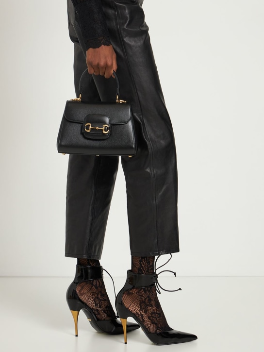 Gucci: 1955 Horsebit leather top handle bag - women_1 | Luisa Via Roma