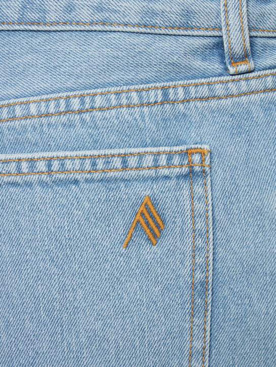 The Attico: Fay denim mini skirt w/ pockets - Denim - women_3 | Luisa Via Roma