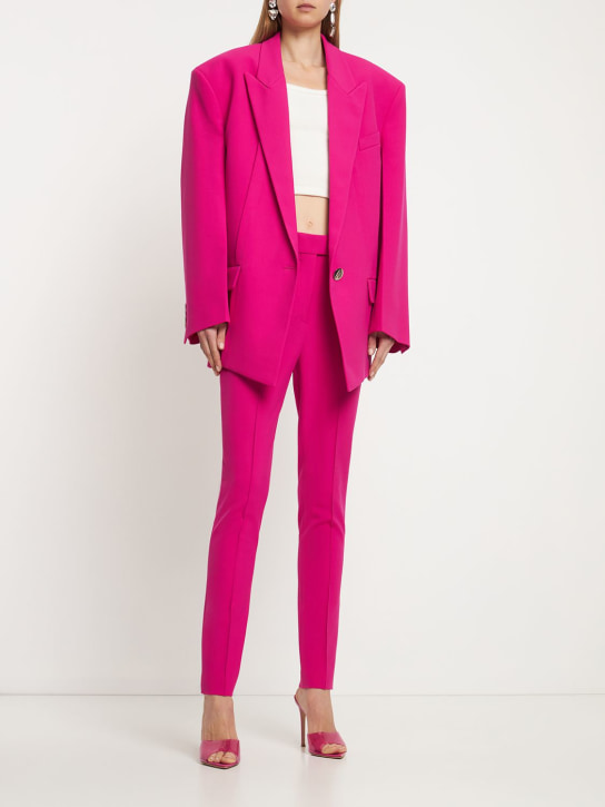 The Attico: Glen tailored twill oversize blazer - Pink/Fuchsia - women_1 | Luisa Via Roma