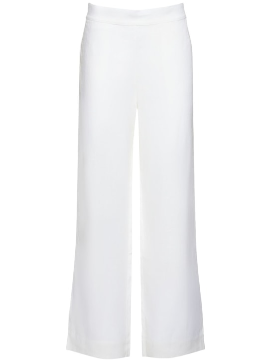 Asceno: PYJAMAHOSE "THE LONDON“ - Weiß - women_0 | Luisa Via Roma