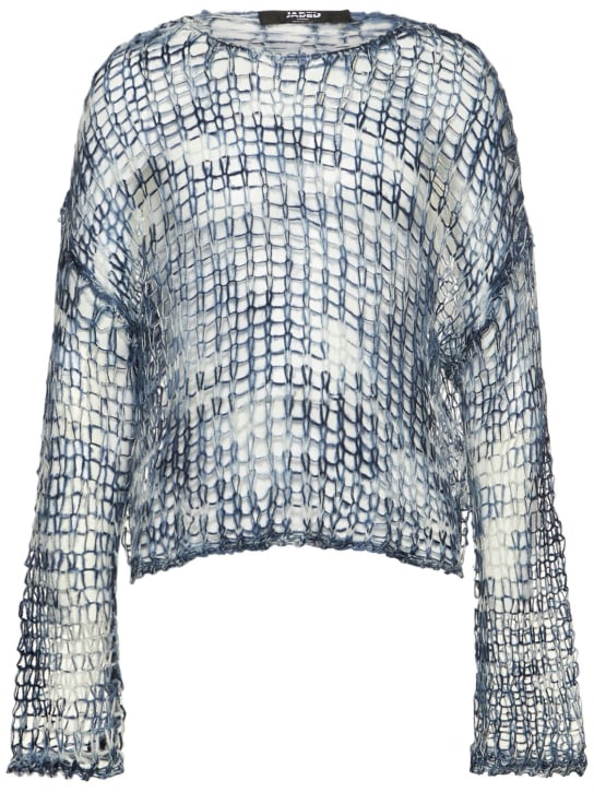 Blue ombre twisted knit sweater Jaded London Men Luisaviaroma