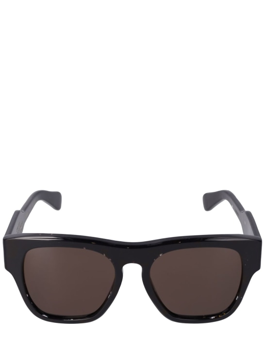 Chloé: Reace squared bio-acetate sunglasses - Siyah/Kahverengi - women_0 | Luisa Via Roma