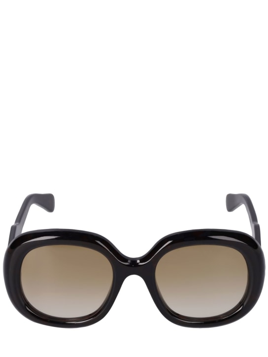 Chloé: Reace round bio-acetate sunglasses - Havana/Brown - women_0 | Luisa Via Roma