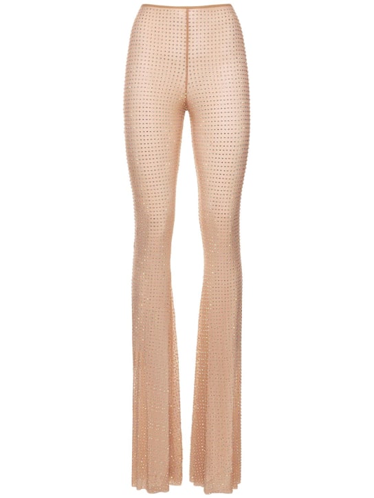 Embellished stretch mesh pants - Nué - Women | Luisaviaroma