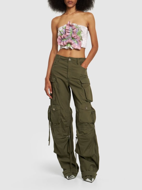 Nué: Trägerloses Seidentop - Bunt - women_1 | Luisa Via Roma