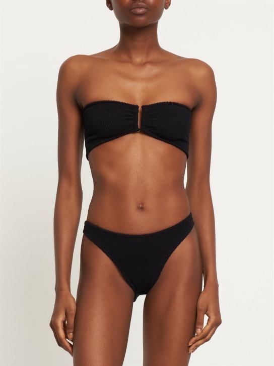 Reina Olga: Ausilia bandeau bikini set - Black - women_1 | Luisa Via Roma