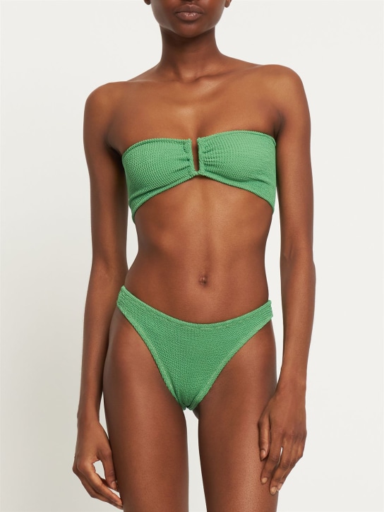 Reina Olga: Ausilia bandeau bikini set - Green - women_1 | Luisa Via Roma
