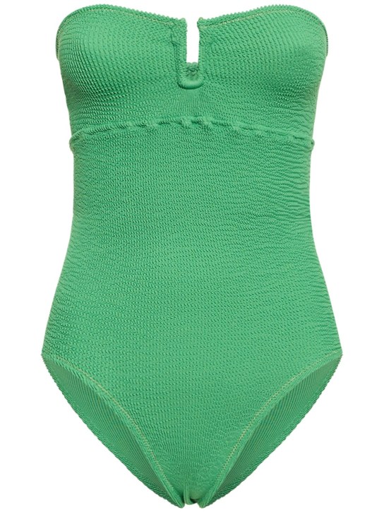 Reina Olga: La Sciura onepiece strapless swimsuit - Grün - women_0 | Luisa Via Roma