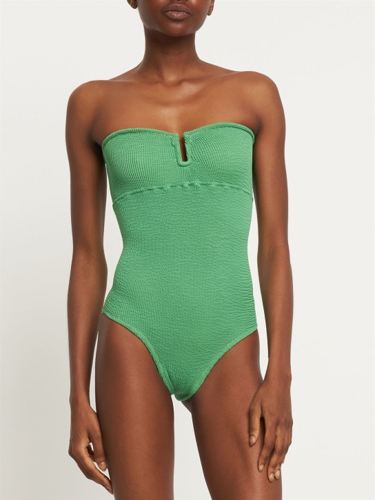 Reina Olga: La Sciura onepiece strapless swimsuit - Yeşil - women_1 | Luisa Via Roma