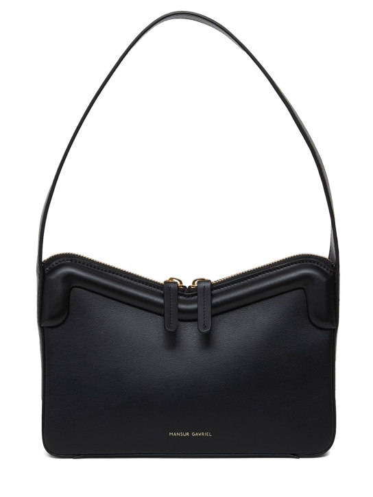 Mansur Gavriel: M frame smooth leather bag - women_0 | Luisa Via Roma