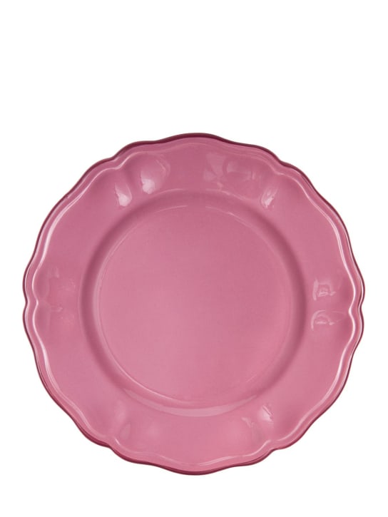 Cabana: Iris dinner plate - Pink - ecraft_0 | Luisa Via Roma