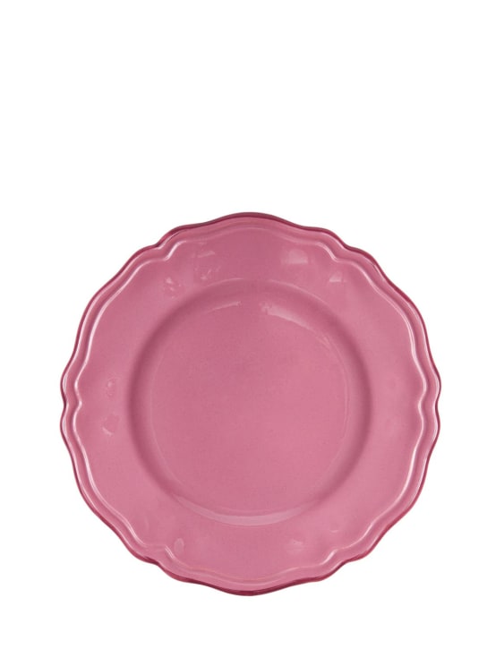 Cabana: Iris dessert plate - Pink - ecraft_0 | Luisa Via Roma