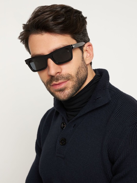 DB Eyewear by David Beckham: DB squared acetate sunglasses - Black/Grey - men_1 | Luisa Via Roma