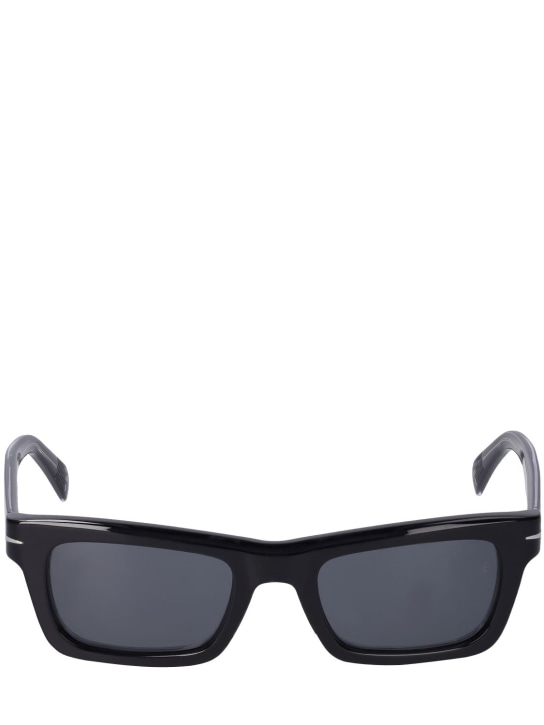 DB Eyewear by David Beckham: DB squared acetate sunglasses - Black/Grey - men_0 | Luisa Via Roma