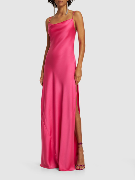 Isabelle satin crepe long dress - Thumbnail 2
