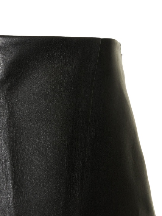 The Andamane: Liza low rise faux leather mini skirt - Siyah - women_1 | Luisa Via Roma