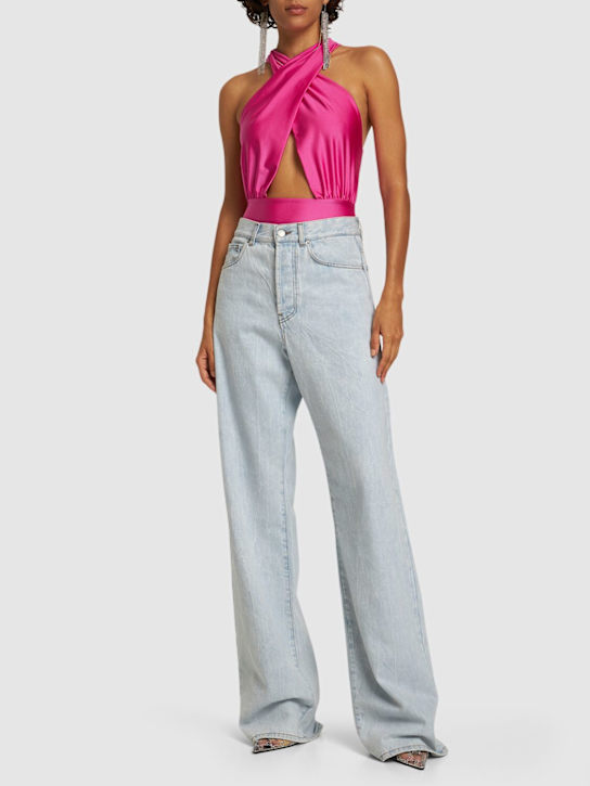 Hola stretch lycra halterneck bodysuit - Thumbnail 2