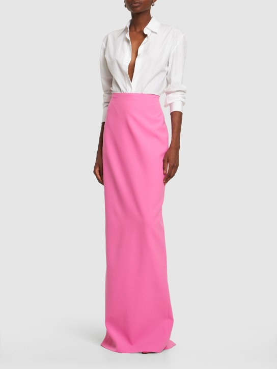 Mônot: High waist crepe column skirt - Fuchsia - women_1 | Luisa Via Roma