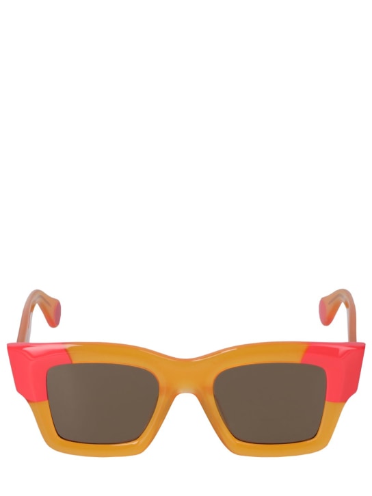 Jacquemus: Les Lunettes Baci acetate sunglasses - Multi/Orange - women_0 | Luisa Via Roma