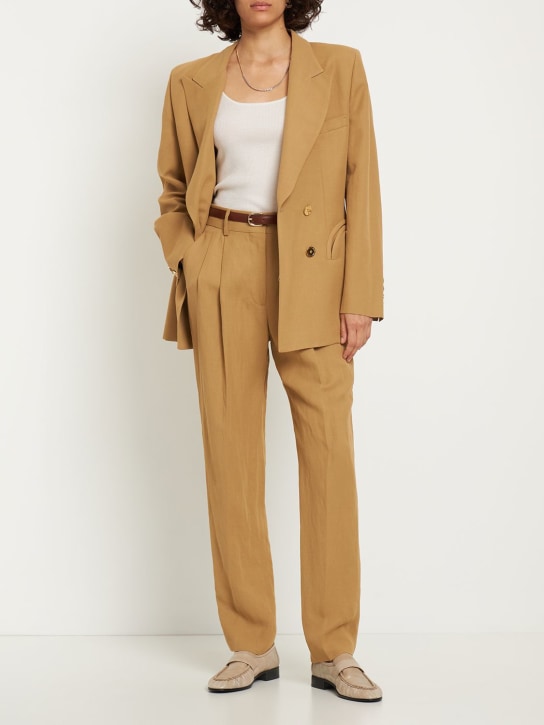 Blazé Milano: Pantalon Sensei Banker - Beige - women_1 | Luisa Via Roma