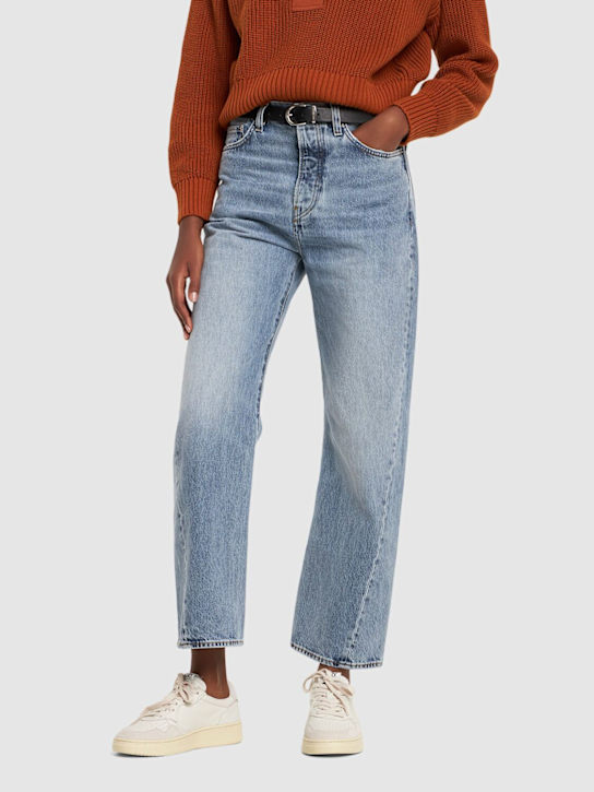 Autry: Open leather low sneakers - women_1 | Luisa Via Roma