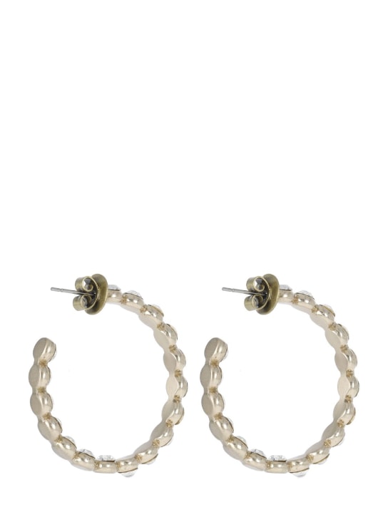 Yun Yun Sun: LVR Exclusive Megara crystal earrings - Gold - women_0 | Luisa Via Roma